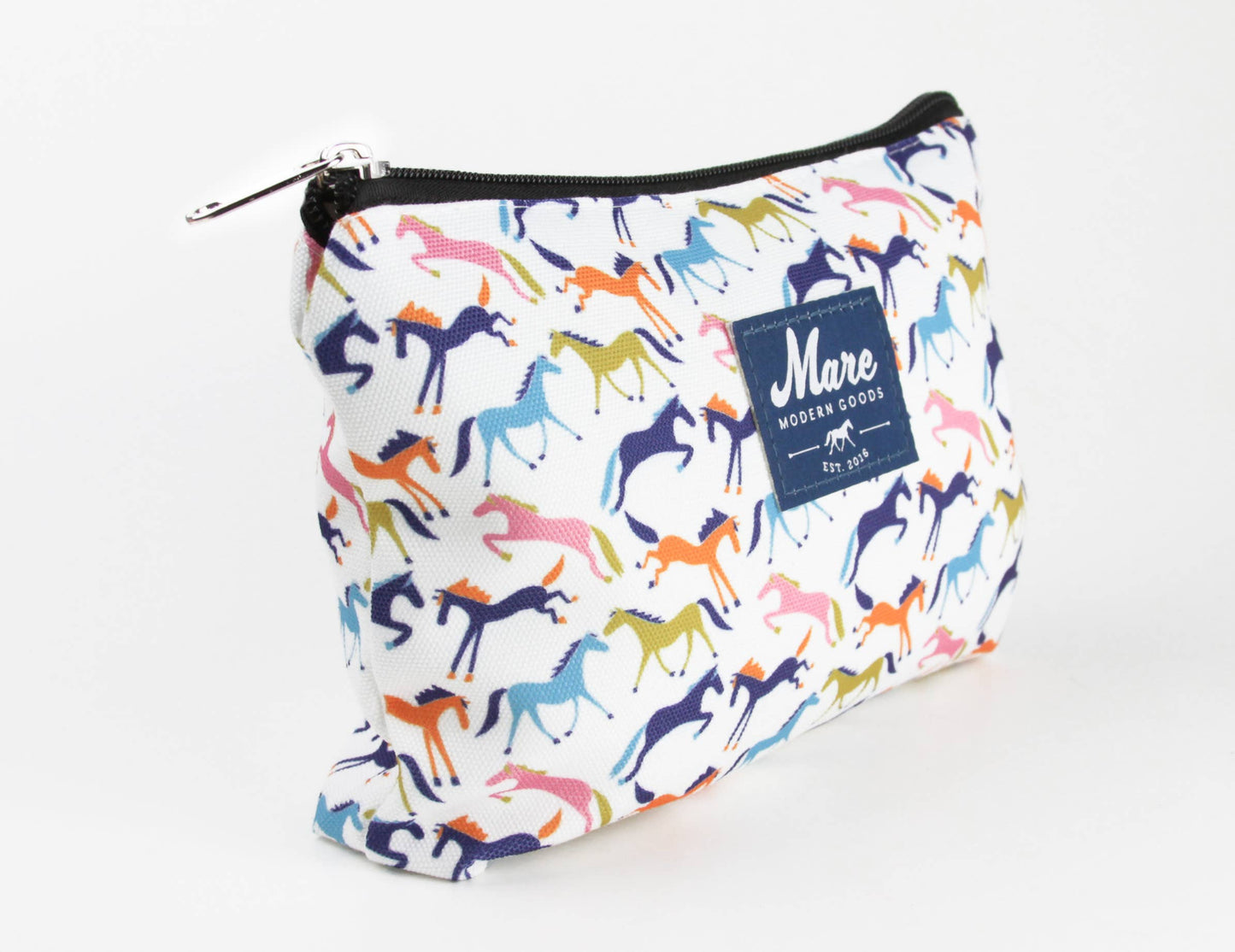 Channing Print Zipper Pouch Equestrian Bag