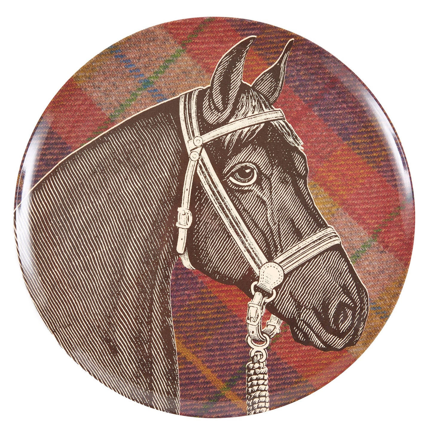 EQUUS TWEED DINNER PLATES SET/4
