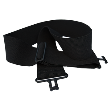 Black/Black Elastic Belt: XS/S