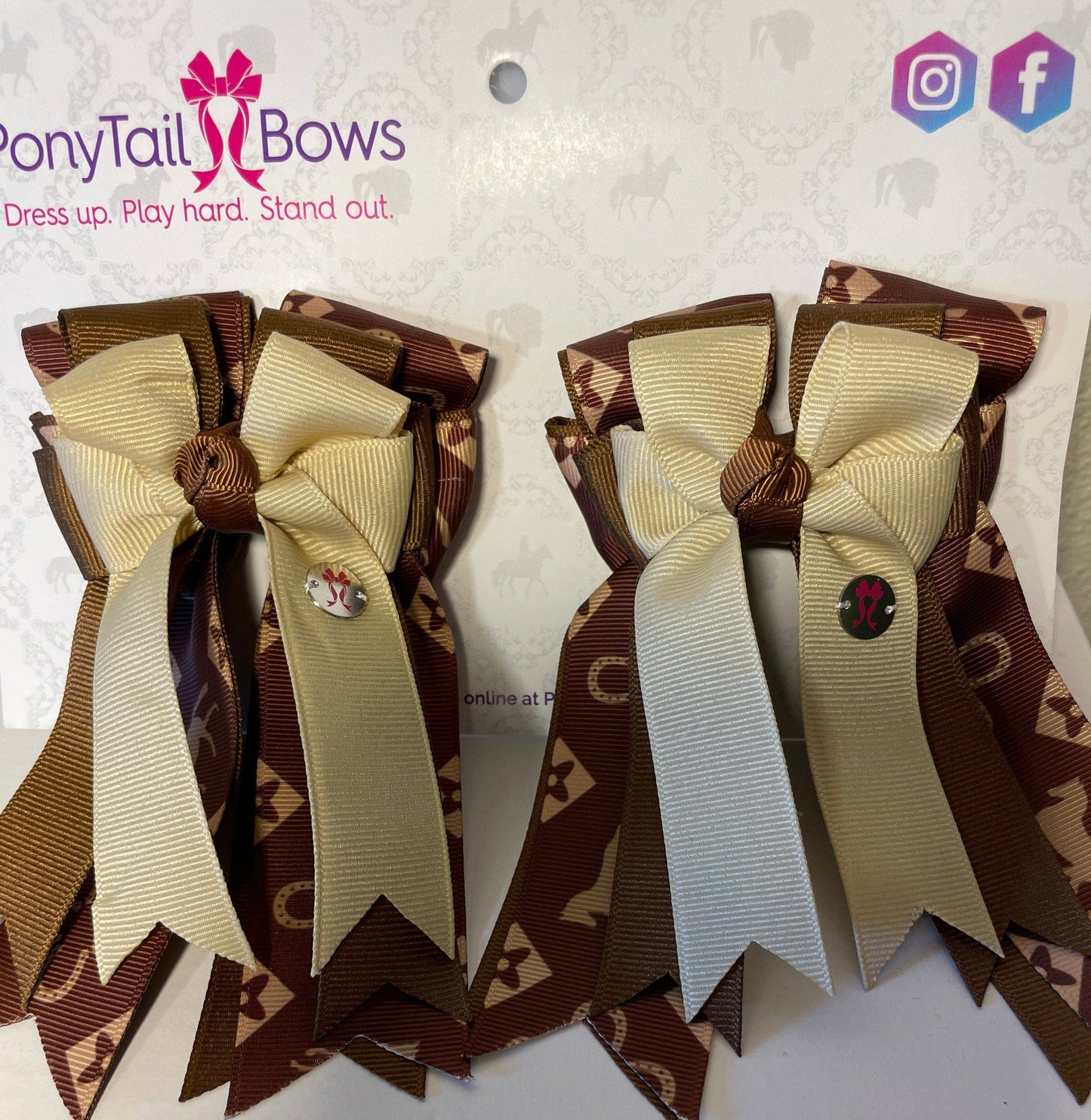 Designer Horse PonyTail Bows