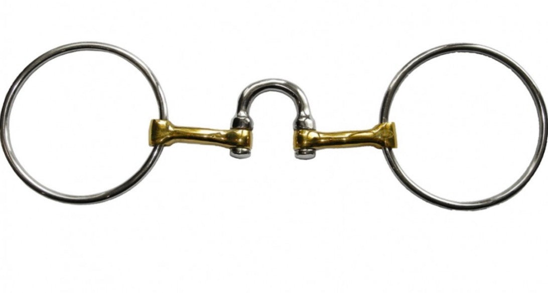 Bit Loose Ring Segundo large ring bit thin cannons high port Segundo mouth bit - 0079