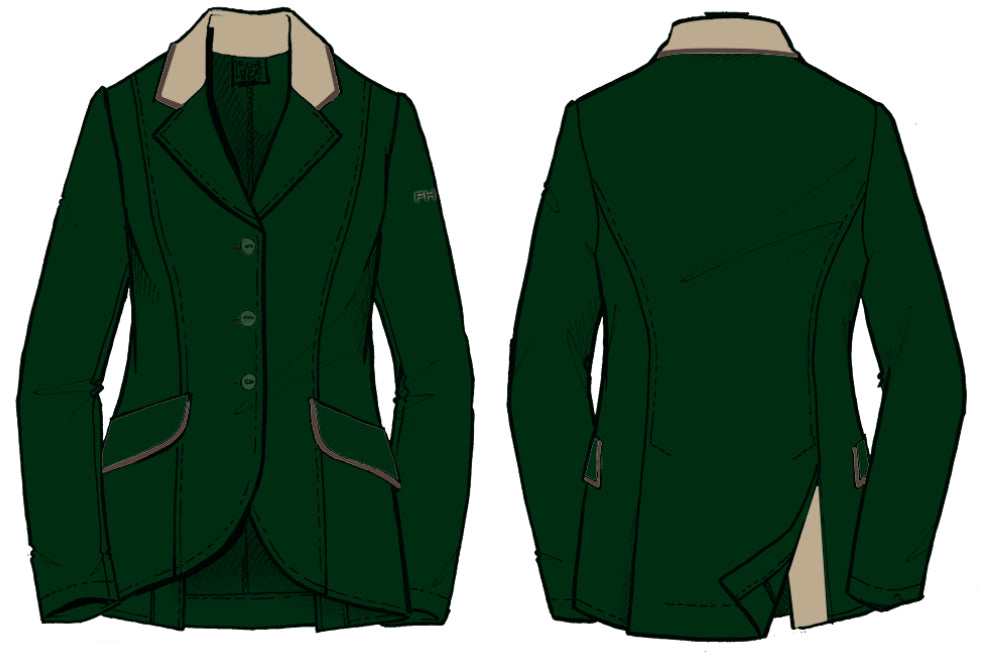 For Horses Women’s Cristina Show Coat - Custom