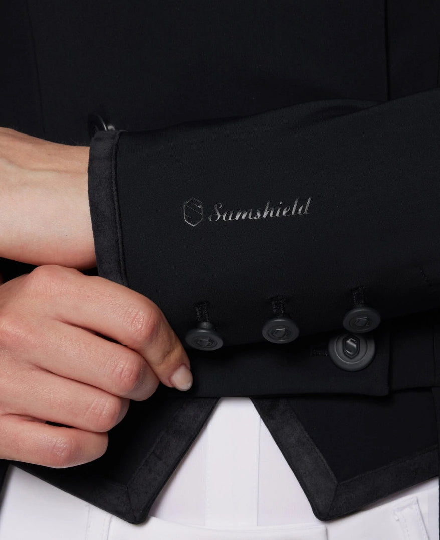 Samshield Ladies Shadbelly Darkline Black - Perfect for Derby’s or Dressage A25
