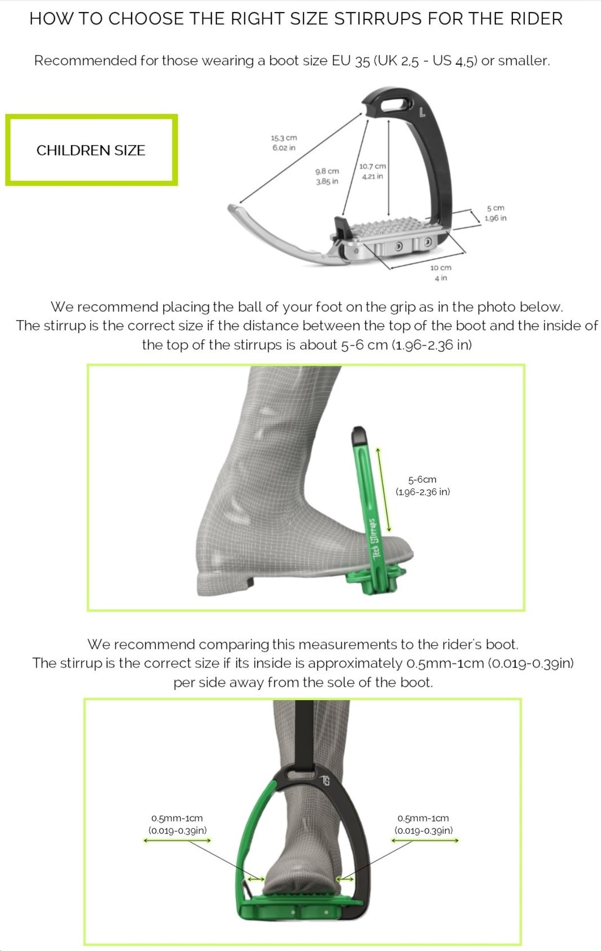Tech Stirrups Venice Children Safety Stirrups