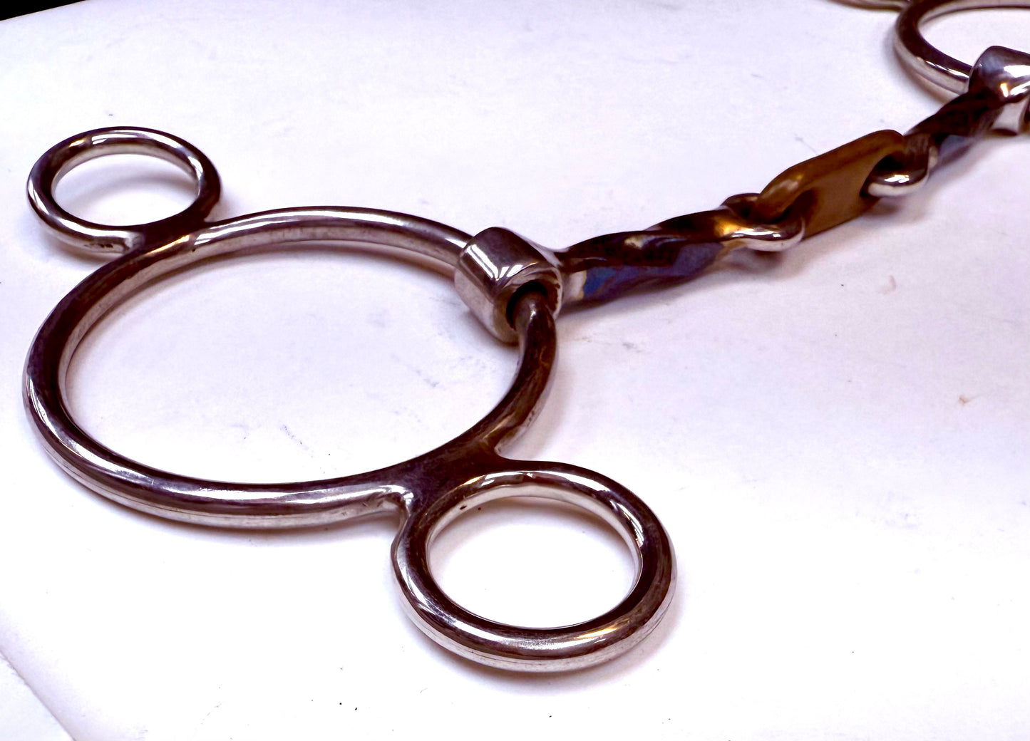 Bit Gag Nelson 2 Ring Slow Twist Dr. Bristol Copper Avanti Italia Blue