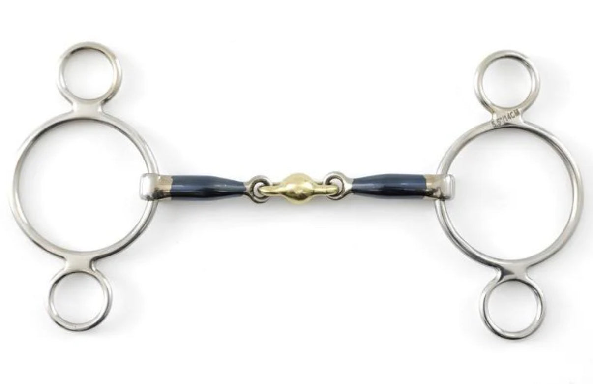 Bit Gag 2 Ring Continental Blue with Lozenge