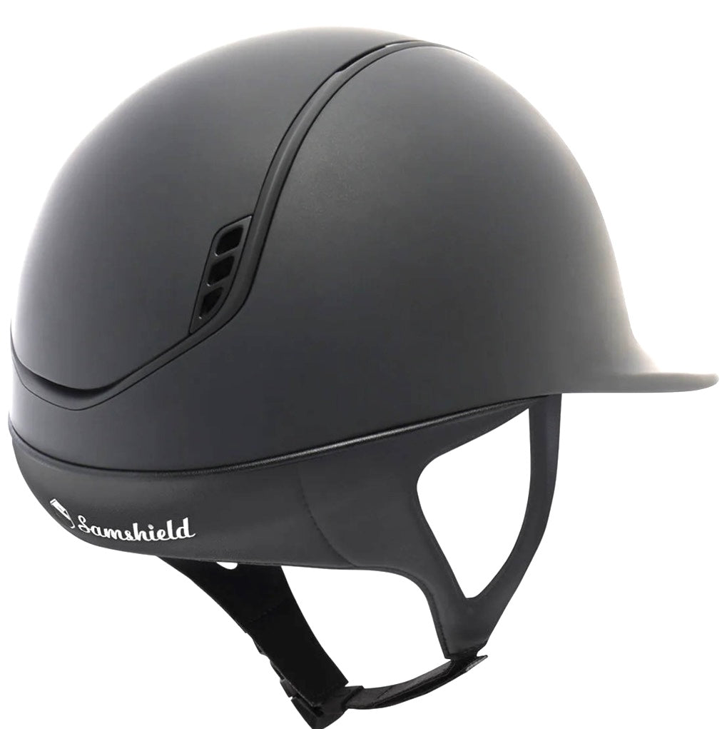 Helmet Reg V2 Matt - Matt - Matt Rails & Blazon - Blackout Darkline - Helmet Regular Brim - Samshield Stock 2.0 - SD2R