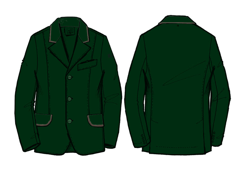 For Horses Men’s Carlo Show Coat - Custom