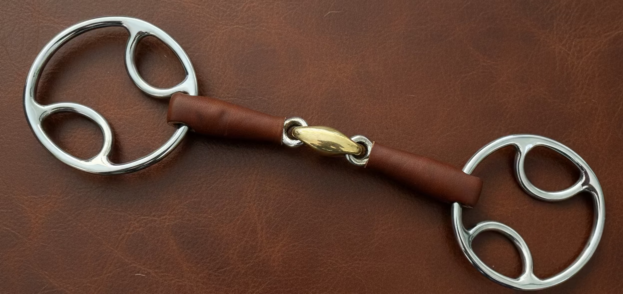 Bit Gag Cartwheel Bevel Leather Covered Lozenge Mouth 0182