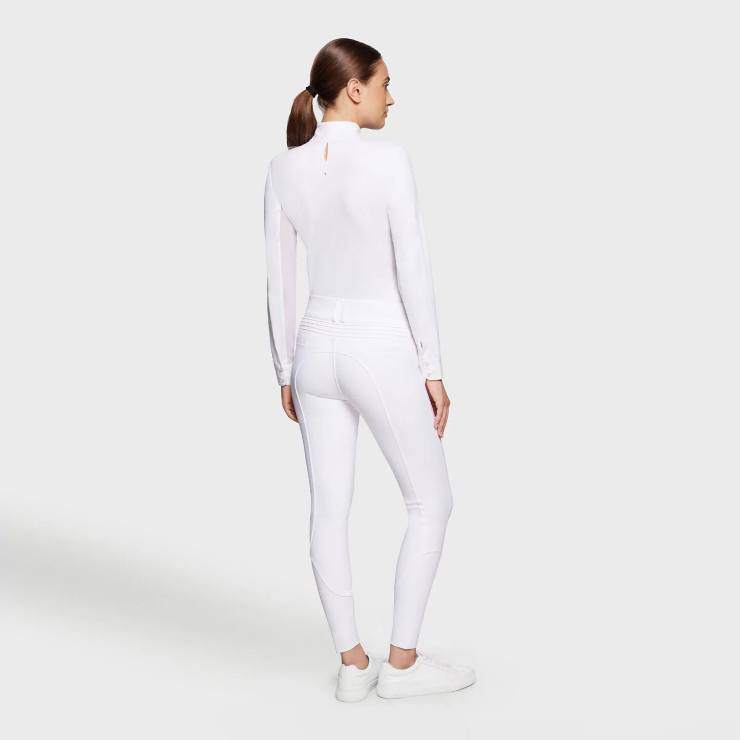 Samshield Breech Ladies Clara Premium Swarovski Crystal Fabric HIGH Rise Breech Replacement White SP013
