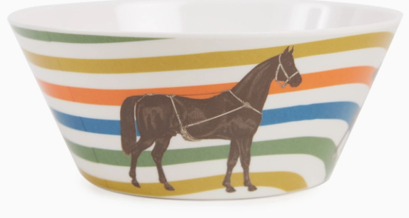 EQUUS SMALL BOWL S/4 - EQUESTRIAN MELAMINE TABLE WEAR