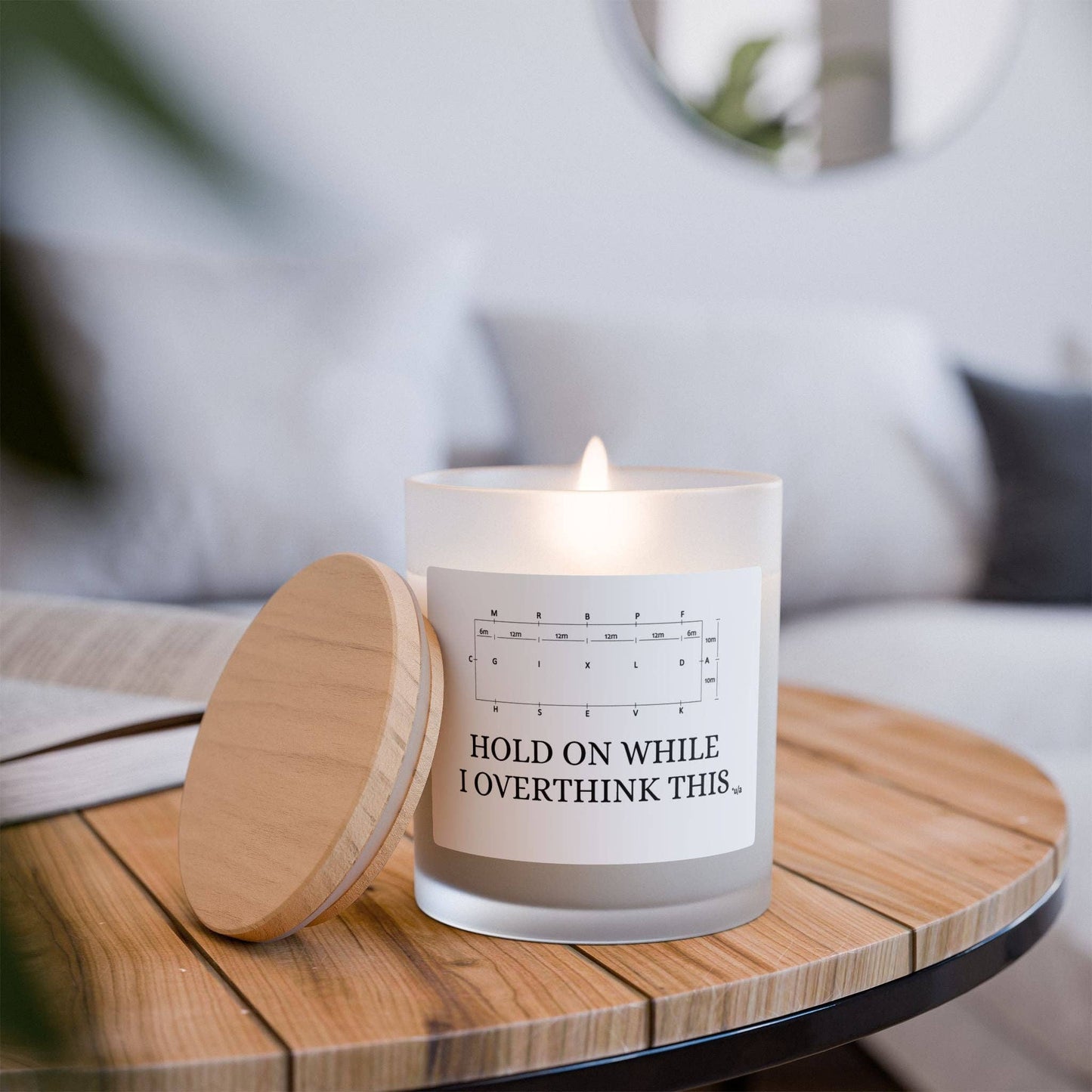 Frosted Glass Candle, 11oz - Hold On/Overthink: Blackberry Vanilla / 11oz