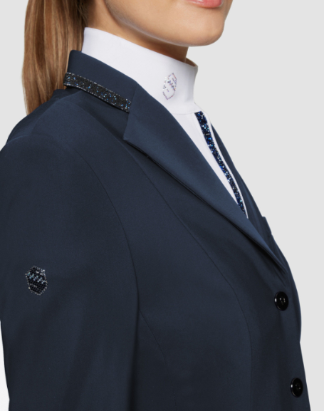Samshield Ladies RAFAELLA CRYSTAL FABRIC Show Coat - Navy - SS26
