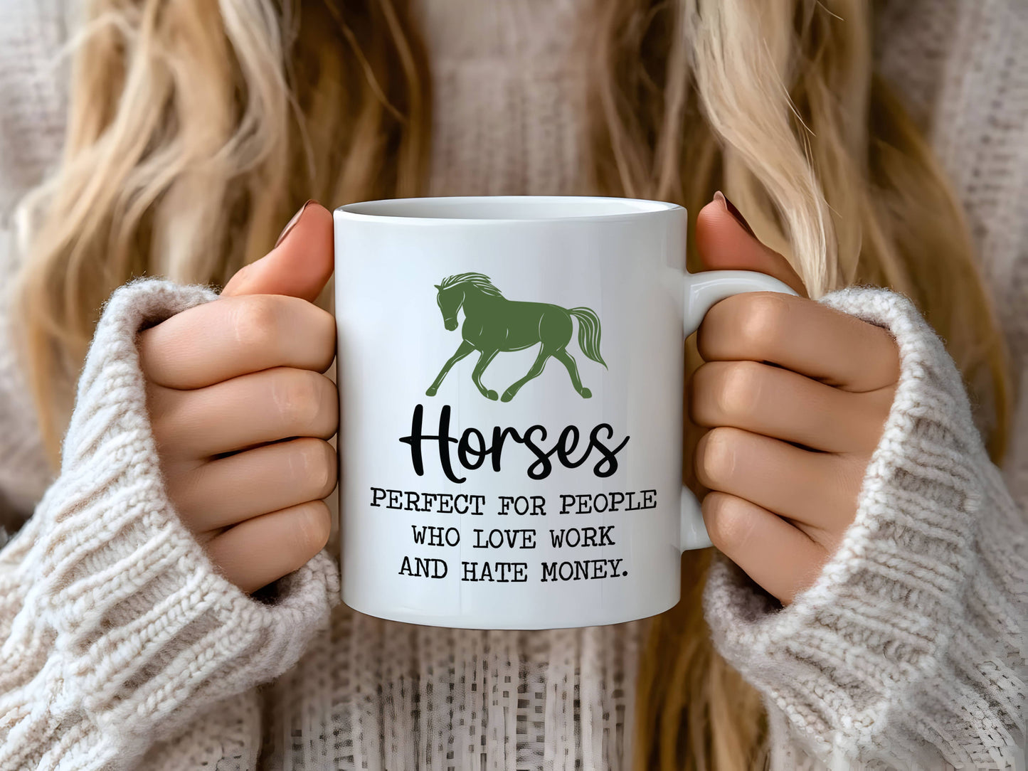 Horse Riding Equestrian Coffee Mug, Women Gift Tack Shop: 11oz