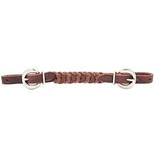 Leather Braided Curb Strap
