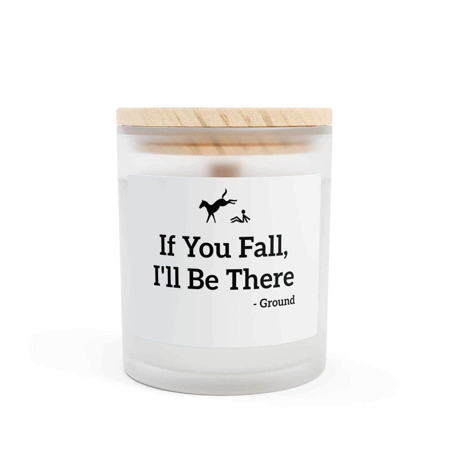 Frosted Glass Candle, 11oz - If You Fall: Sea Minerals / 11oz