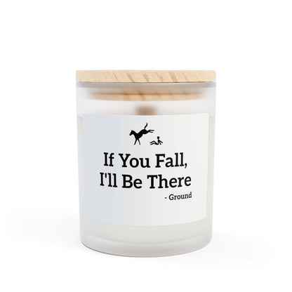 Frosted Glass Candle, 11oz - If You Fall: Sea Minerals / 11oz