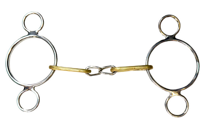 Bit Gag Nelson 2 Ring Custom Chain Snaffle Avanti Italia