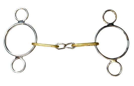 Bit Gag Nelson 2 Ring Custom Chain Snaffle Avanti Italia