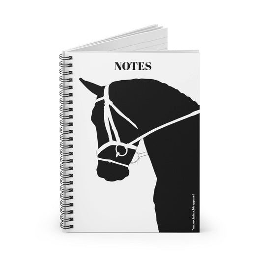 Spiral Notebook - Ruled Line - Horse Silhouette: One Size