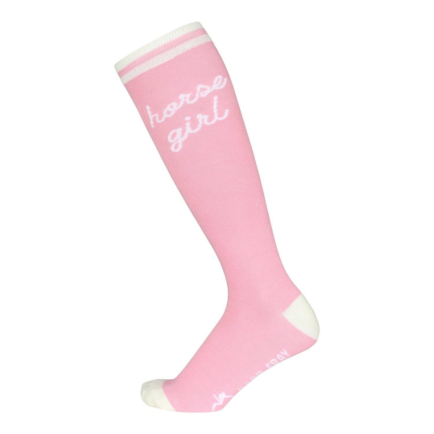 Dapplebay  Knit Boot Socks-Horse Girl: Pink / One Size