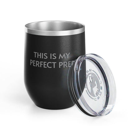 Wine Tumbler, 12oz - Perfect Prep: Black / 12oz