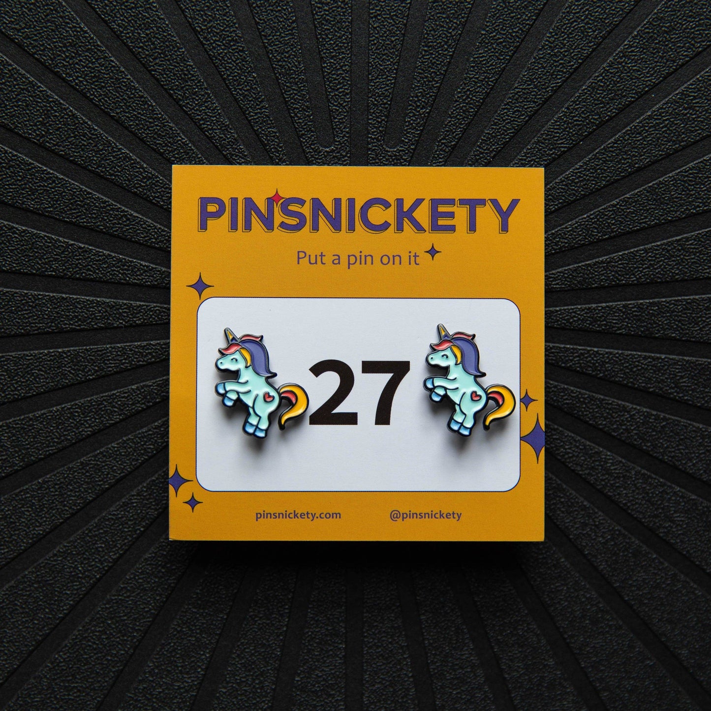 Flying Unicorn Saddle Pad Pins