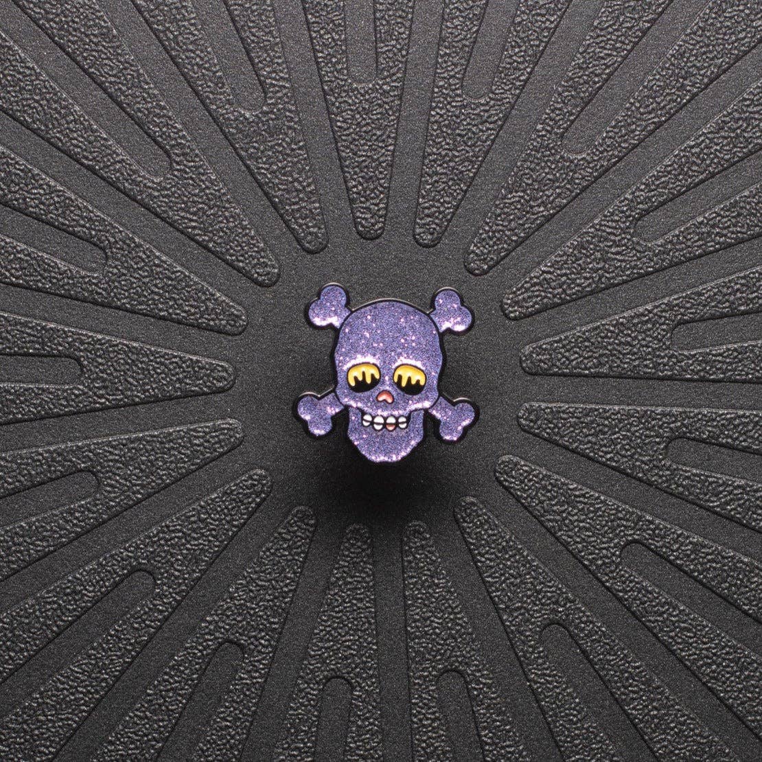 Skull English Saddle Pad Pins: Purple