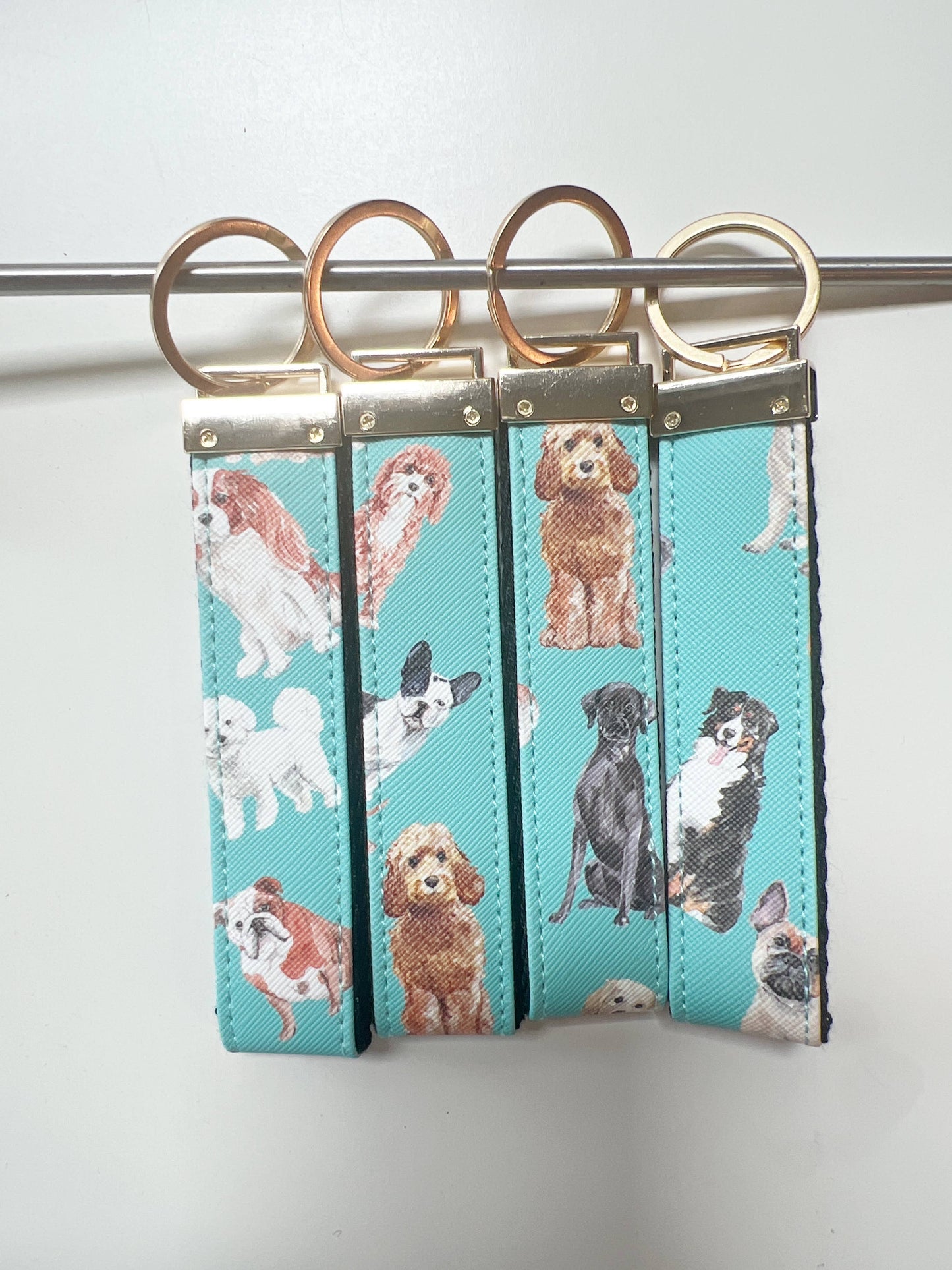 Dog gift bag, loaf, cute pouch | doodle, golden, frenchie: Flat Pouch