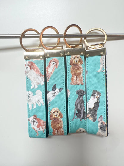Dog gift bag, loaf, cute pouch | doodle, golden, frenchie: Flat Pouch