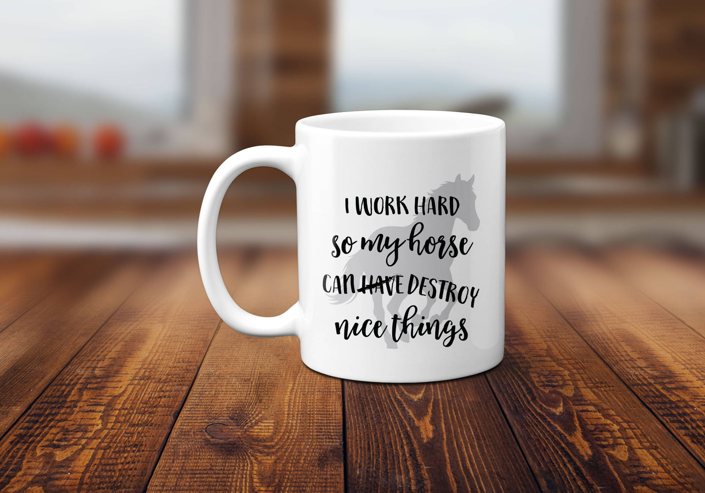 Horse Nice Things Coffee Mug Equestrian Gift Cup Western: 11oz