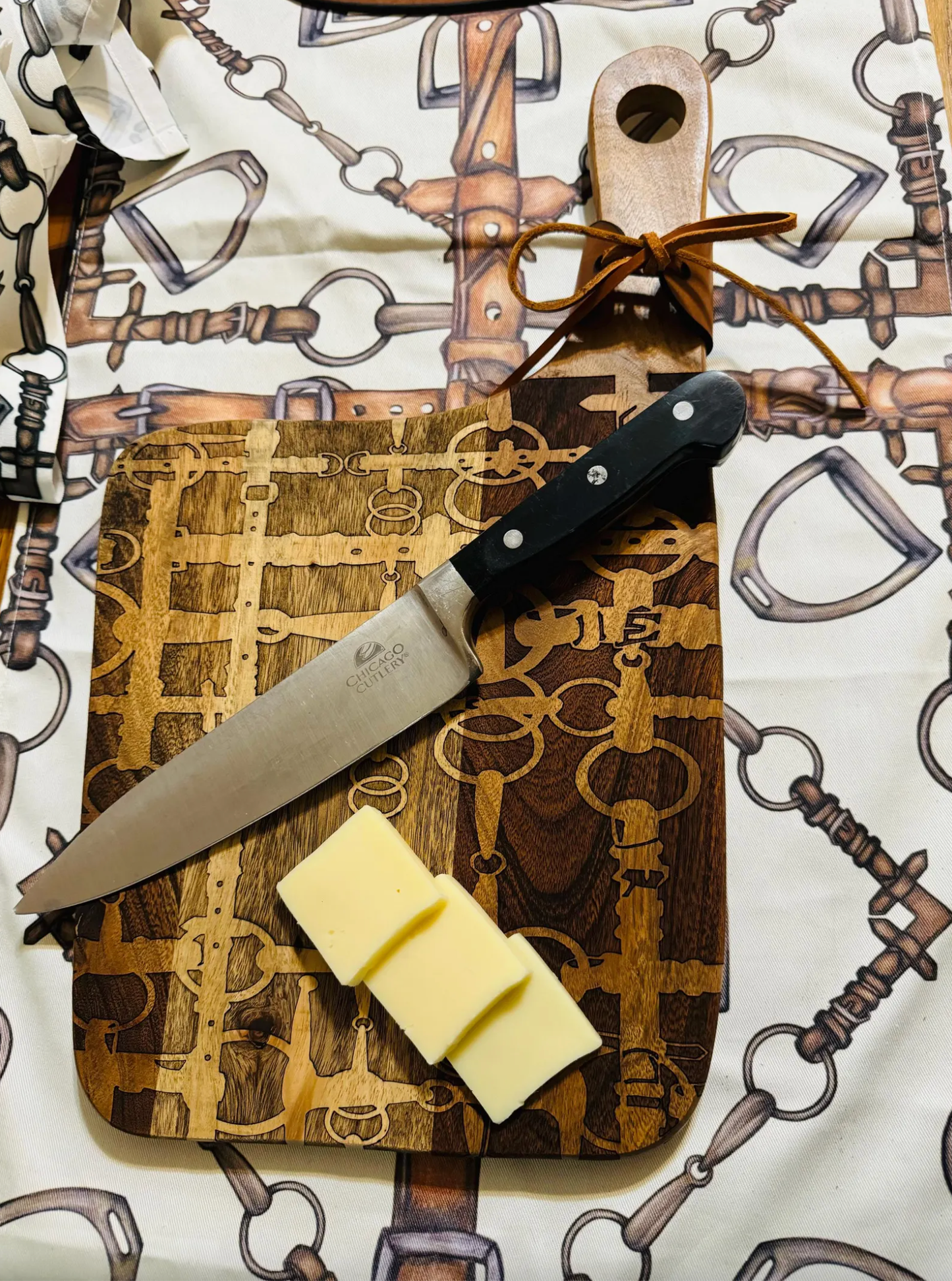 Equine Snaffle Bit Engraved Charcuterie Board - Food Safe