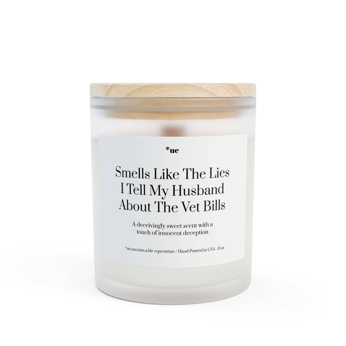 Frosted Glass Candle, 11oz - Lies I Tell My Husband: Blackberry Vanilla / 11oz