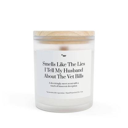 Frosted Glass Candle, 11oz - Lies I Tell My Husband: Blackberry Vanilla / 11oz