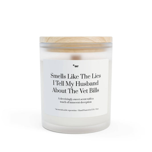 Frosted Glass Candle, 11oz - Lies I Tell My Husband: Blackberry Vanilla / 11oz