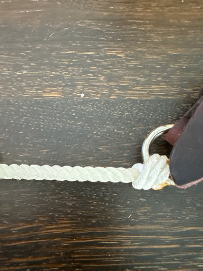 Curb Strap Leather Nylon Rope Chain
