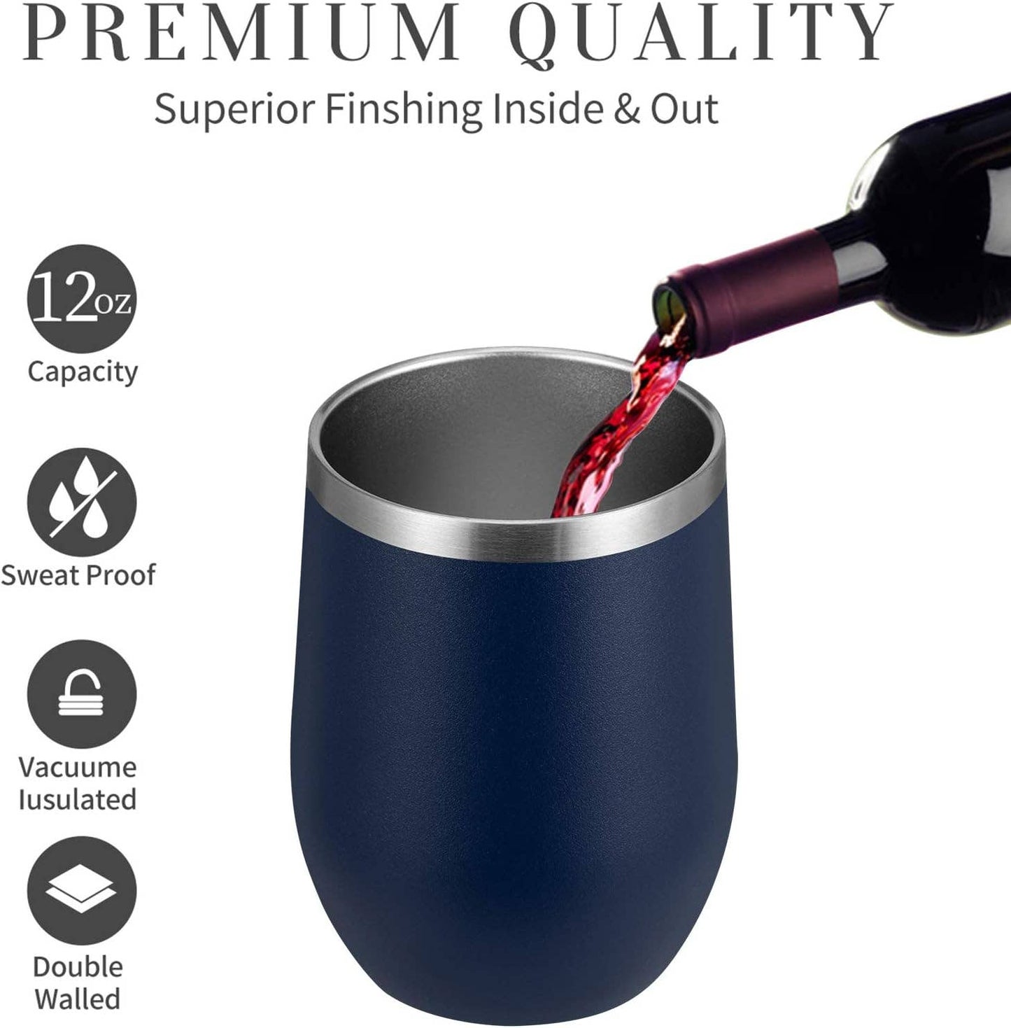 You Are Now Being Judged Steel Wine Tumbler: Black