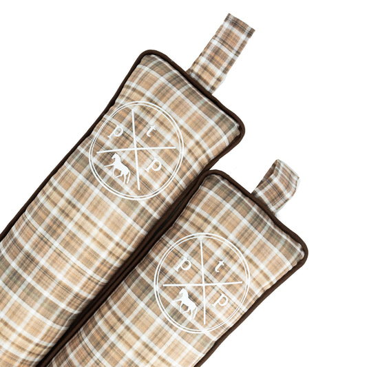 Tall Boots - Brown Plaid