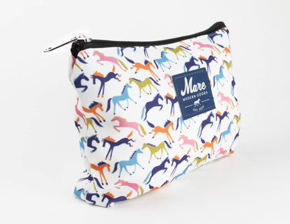 Channing Print Zipper Pouch Equestrian Bag
