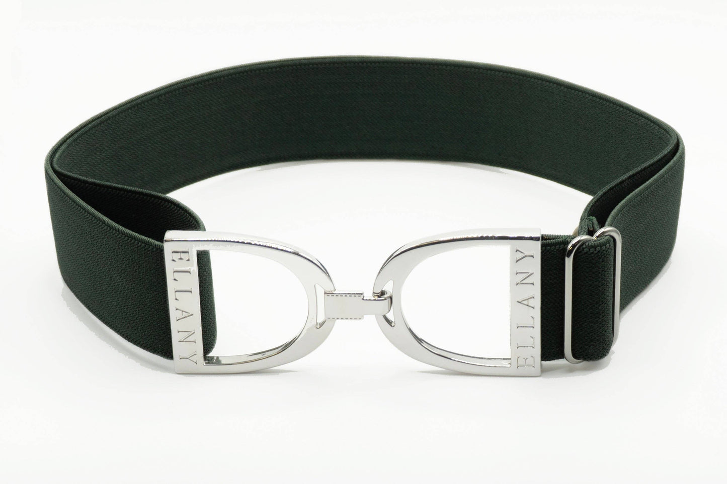 Hunter - 1.5" Silver Stirrup Elastic Belt