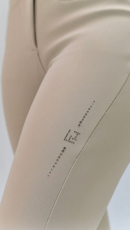 For Horses Ennie Crystal Light Tan Ultra Move Breeches