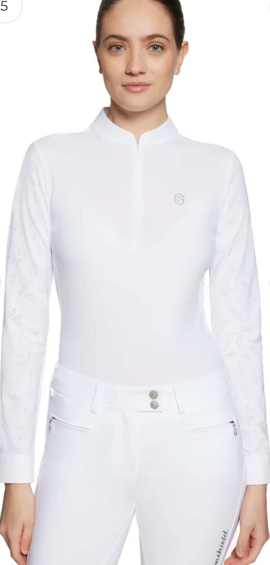 Samshield Ladies Show Shirt Long Sleeve Louison Air White p25