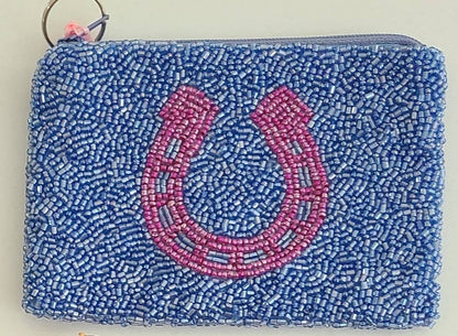 SCP-1611 - Beaded Elegance Women's Coin Purse: Teal