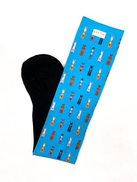Lettia Adult Hip Horses Padded Boot Socks: Hip Horses / One Size