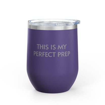 Wine Tumbler, 12oz - Perfect Prep: Black / 12oz