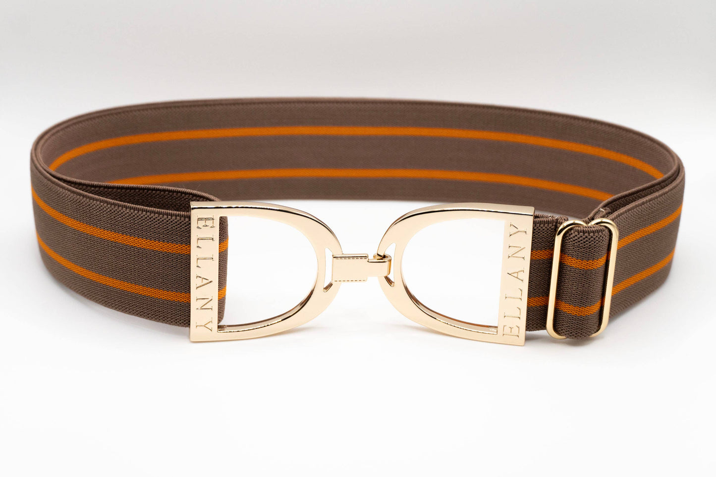 Ellany Houston Ophelia - 1.5" Gold Stirrup Equestrian Elastic Belt