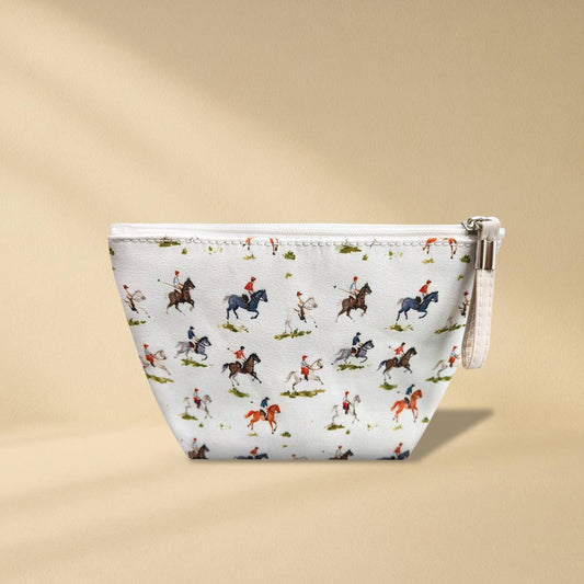 MakeUp Cosmetic Pouch Bag - Cute Toiletry Case - Equestrian