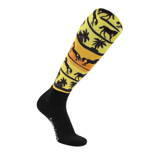 Equine Couture Ladies OTC Boot Socks- Ocala Sunrise: STD