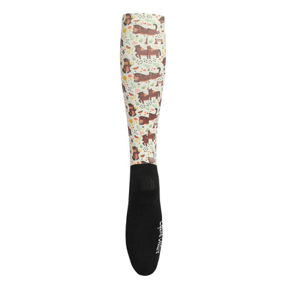 Equine Couture OTC Boot Socks: Cheeky Giraffe