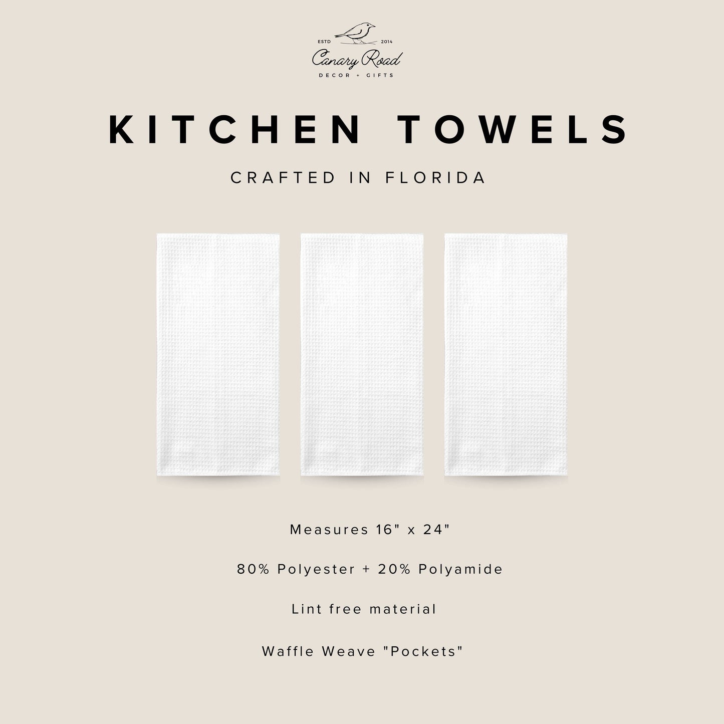 Horse Pony Equestrian Tack Kitchen Towel Waffle Gifts Farm: Transparent Cellophane Sleeve